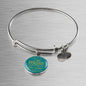 The Child Grew In Spirit Circle Pendant Bangle Stainless Steel or 18k Gold 18-22"-Express Your Love Gifts
