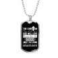 The Christian Does Christian Necklace Stainless Steel or 18k Gold Dog Tag 24" Chain-Express Your Love Gifts