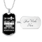 The Christian Does Christian Necklace Stainless Steel or 18k Gold Dog Tag 24" Chain-Express Your Love Gifts