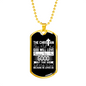 The Christian Does Christian Necklace Stainless Steel or 18k Gold Dog Tag 24" Chain-Express Your Love Gifts