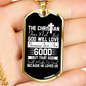The Christian Does Christian Necklace Stainless Steel or 18k Gold Dog Tag 24" Chain-Express Your Love Gifts