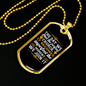 The Church Christian Necklace Stainless Steel or 18k Gold Dog Tag 24" Chain-Express Your Love Gifts