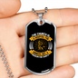 The Church Is Hospital Christian Necklace Stainless Steel or 18k Gold Dog Tag 24" Chain-Express Your Love Gifts