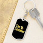 The Coinfather Crypto Keychain Stainless Steel or 18k Gold Dog Tag Keyring-Express Your Love Gifts