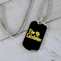 The Coinfather Crypto Necklace Stainless Steel or 18k Gold Dog Tag 24" Chain-Express Your Love Gifts
