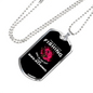 The Day I Stopped Fishing Necklace Stainless Steel or 18k Gold Dog Tag 24" Chain-Express Your Love Gifts