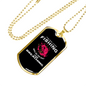 The Day I Stopped Fishing Necklace Stainless Steel or 18k Gold Dog Tag 24" Chain-Express Your Love Gifts