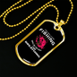 The Day I Stopped Fishing Necklace Stainless Steel or 18k Gold Dog Tag 24" Chain-Express Your Love Gifts