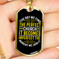 The Day We Find Christian Necklace Stainless Steel or 18k Gold Dog Tag 24" Chain-Express Your Love Gifts