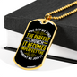 The Day We Find Christian Necklace Stainless Steel or 18k Gold Dog Tag 24" Chain-Express Your Love Gifts