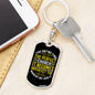 The Day We Find Keychain Stainless Steel or 18k Gold Dog Tag Keyring-Express Your Love Gifts