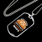 The Dog is a Gentleman Brown Necklace Stainless Steel or 18k Gold Dog Tag 24" Chain-Express Your Love Gifts