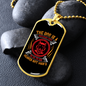 The Dog is a Gentleman Head Necklace Stainless Steel or 18k Gold Dog Tag 24" Chain-Express Your Love Gifts