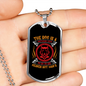 The Dog is a Gentleman Head Necklace Stainless Steel or 18k Gold Dog Tag 24" Chain-Express Your Love Gifts
