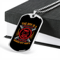 The Dog is a Gentleman Head Necklace Stainless Steel or 18k Gold Dog Tag 24" Chain-Express Your Love Gifts