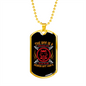 The Dog is a Gentleman Head Necklace Stainless Steel or 18k Gold Dog Tag 24" Chain-Express Your Love Gifts