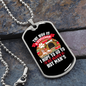 The Dog is a Gentleman White Necklace Stainless Steel or 18k Gold Dog Tag 24" Chain-Express Your Love Gifts