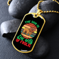 The Dog is Frolic Bulldog Necklace Stainless Steel or 18k Gold Dog Tag 24" Chain-Express Your Love Gifts