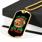 The Dog is Frolic Bulldog Necklace Stainless Steel or 18k Gold Dog Tag 24" Chain-Express Your Love Gifts