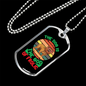 The Dog is Frolic Bulldog Necklace Stainless Steel or 18k Gold Dog Tag 24" Chain-Express Your Love Gifts