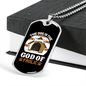 The Dog is Frolic Necklace Stainless Steel or 18k Gold Dog Tag 24" Chain-Express Your Love Gifts