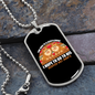 The Dog is Gentleman Necklace Stainless Steel or 18k Gold Dog Tag 24" Chain-Express Your Love Gifts