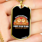 The Dog is Gentleman Necklace Stainless Steel or 18k Gold Dog Tag 24" Chain-Express Your Love Gifts