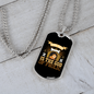 The Dog is the God Necklace Stainless Steel or 18k Gold Dog Tag 24" Chain-Express Your Love Gifts