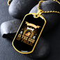 The Dog is the God Necklace Stainless Steel or 18k Gold Dog Tag 24" Chain-Express Your Love Gifts