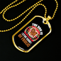 The Dog is The God of Frolic Colors Necklace Stainless Steel or 18k Gold Dog Tag 24" Chain-Express Your Love Gifts