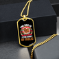The Dog is The God of Frolic Colors Necklace Stainless Steel or 18k Gold Dog Tag 24" Chain-Express Your Love Gifts