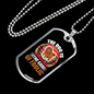 The Dog is The God of Frolic Colors Necklace Stainless Steel or 18k Gold Dog Tag 24" Chain-Express Your Love Gifts