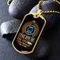 The Dog is The God of Frolic Dog Head Necklace Stainless Steel or 18k Gold Dog Tag 24" Chain-Express Your Love Gifts