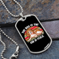 The Dog is The God of Frolic Necklace Stainless Steel or 18k Gold Dog Tag 24" Chain-Express Your Love Gifts