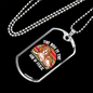 The Dog is The God of Frolic Necklace Stainless Steel or 18k Gold Dog Tag 24" Chain-Express Your Love Gifts