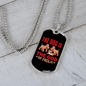 The Dog Is The God Of Frolic Red Necklace Stainless Steel or 18k Gold Dog Tag 24" Chain-Express Your Love Gifts