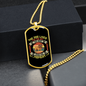 The Dog Lives Bulldog Necklace Stainless Steel or 18k Gold Dog Tag 24" Chain-Express Your Love Gifts