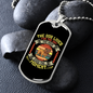 The Dog Lives Bulldog Necklace Stainless Steel or 18k Gold Dog Tag 24" Chain-Express Your Love Gifts