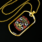 The Dog Lives For The Day Necklace Stainless Steel or 18k Gold Dog Tag 24" Chain-Express Your Love Gifts