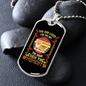 The Dog Lives For The Hour Necklace Stainless Steel or 18k Gold Dog Tag 24" Chain-Express Your Love Gifts