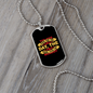 The Dog Lives For The Hour Yellow Necklace Stainless Steel or 18k Gold Dog Tag 24" Chain-Express Your Love Gifts