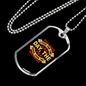 The Dog Lives For The Hour Yellow Necklace Stainless Steel or 18k Gold Dog Tag 24" Chain-Express Your Love Gifts