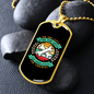 The Dog Lives For The Moment Bones Necklace Stainless Steel or 18k Gold Dog Tag 24" Chain-Express Your Love Gifts