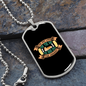 The Dog Lives For the Moment Necklace Stainless Steel or 18k Gold Dog Tag 24" Chain-Express Your Love Gifts