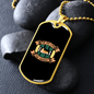 The Dog Lives For the Moment Necklace Stainless Steel or 18k Gold Dog Tag 24" Chain-Express Your Love Gifts