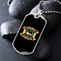 The Dog Lives For the Moment Necklace Stainless Steel or 18k Gold Dog Tag 24" Chain-Express Your Love Gifts