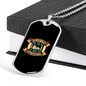 The Dog Lives For the Moment Necklace Stainless Steel or 18k Gold Dog Tag 24" Chain-Express Your Love Gifts