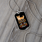 The Dog Lives Necklace Stainless Steel or 18k Gold Dog Tag 24" Chain-Express Your Love Gifts