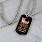 The Dog Lives Necklace Stainless Steel or 18k Gold Dog Tag 24" Chain-Express Your Love Gifts