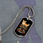 The Dog Lives Necklace Stainless Steel or 18k Gold Dog Tag 24" Chain-Express Your Love Gifts